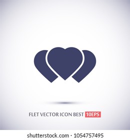 Vector icon heart 10 EPS