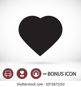 Vector icon heart 10 EPS