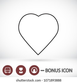 Vector icon heart 10 EPS