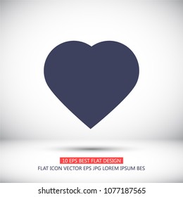 Vector icon heart 10 EPS