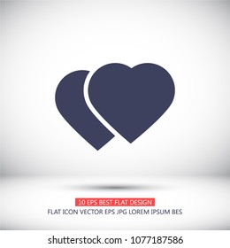 Vector icon heart 10 EPS