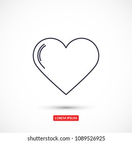 Vector icon heart 10 EPS