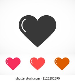 Vector icon heart 10 EPS