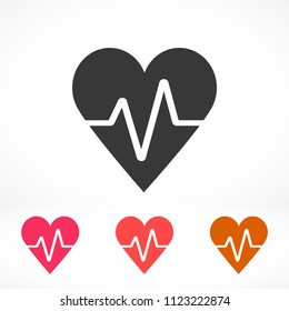 Vector icon heart 10 EPS