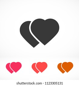 Vector icon heart 10 EPS