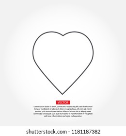 Vector icon heart 10 EPS