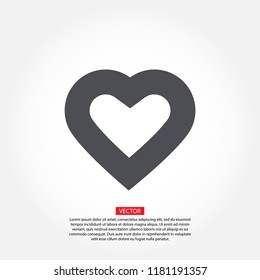 Vector icon heart 10 EPS
