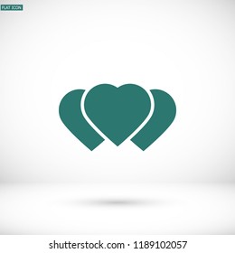 Vector icon heart 10 EPS