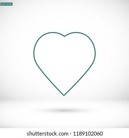 Vector icon heart 10 EPS
