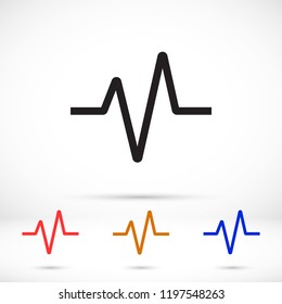 Vector icon heart 10 EPS