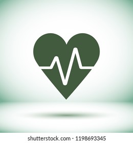 Vector icon heart 10 EPS