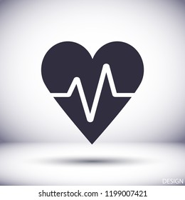 Vector icon heart 10 EPS