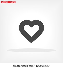 Vector icon heart 10 EPS
