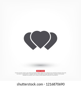 Vector icon heart 10 EPS