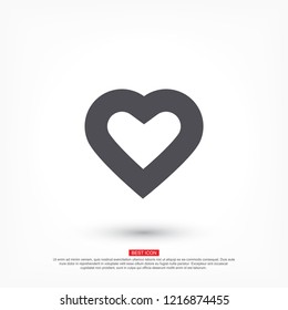 Vector icon heart 10 EPS