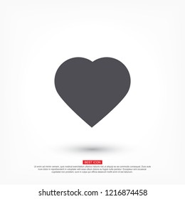 Vector icon heart 10 EPS