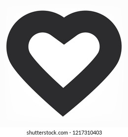 Vector icon heart 10 EPS