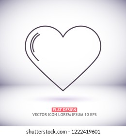 Vector icon heart 10 EPS