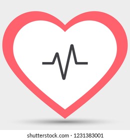 Vector icon heart 10 EPS