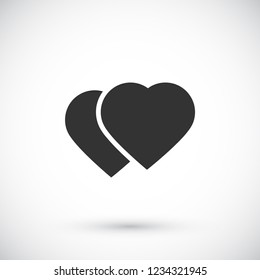 Vector icon heart 10 EPS