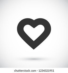 Vector icon heart 10 EPS