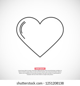 Vector icon heart 10 EPS