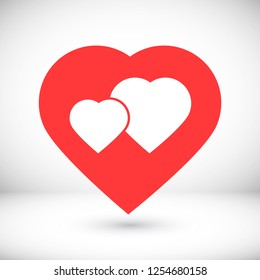 Vector icon heart 10 EPS
