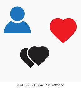 Vector icon heart 10 EPS