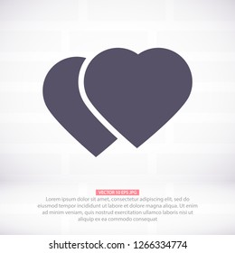 Vector icon heart 10 EPS