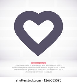 Vector icon heart 10 EPS