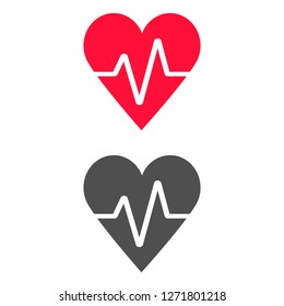 Vector icon heart 10 EPS