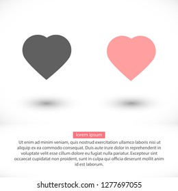 Vector icon heart 10 EPS
