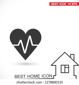 Vector icon heart 10 EPS
