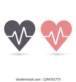 Vector icon heart 10 EPS