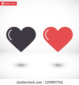 Vector icon heart 10 EPS