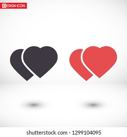 Vector icon heart 10 EPS