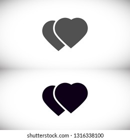 Vector icon heart 10 EPS