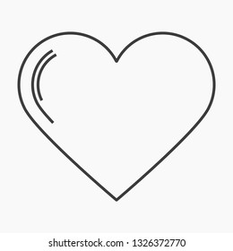 Vector icon heart 10 EPS