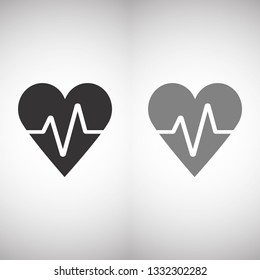 Vector icon heart 10 EPS