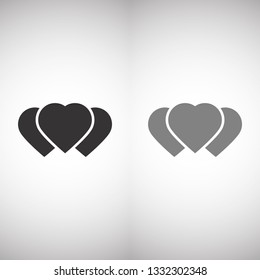 Vector icon heart 10 EPS