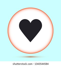 Vector icon heart 10 EPS