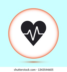 Vector icon heart 10 EPS
