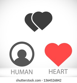 Vector icon heart 10 EPS