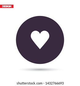 Vector icon heart 10 EPS 