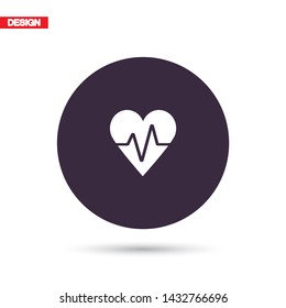 Vector icon heart 10 EPS 