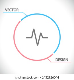 Vector icon heart 10 EPS . Lorem Ipsum Illustration design