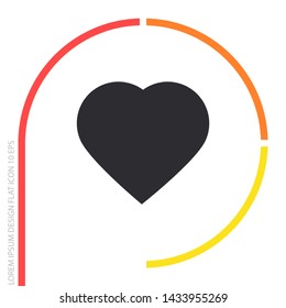Vector icon heart 10 EPS Vector icon heart 10 EPS . Lorem Ipsum Illustration design