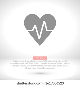 Vector icon heart 10 EPS . Lorem Ipsum Illustration design