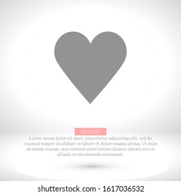 Vector icon heart 10 EPS . Lorem Ipsum Illustration design
