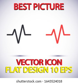 Vector icon heart 10 EPS . Lorem Ipsum Illustration design